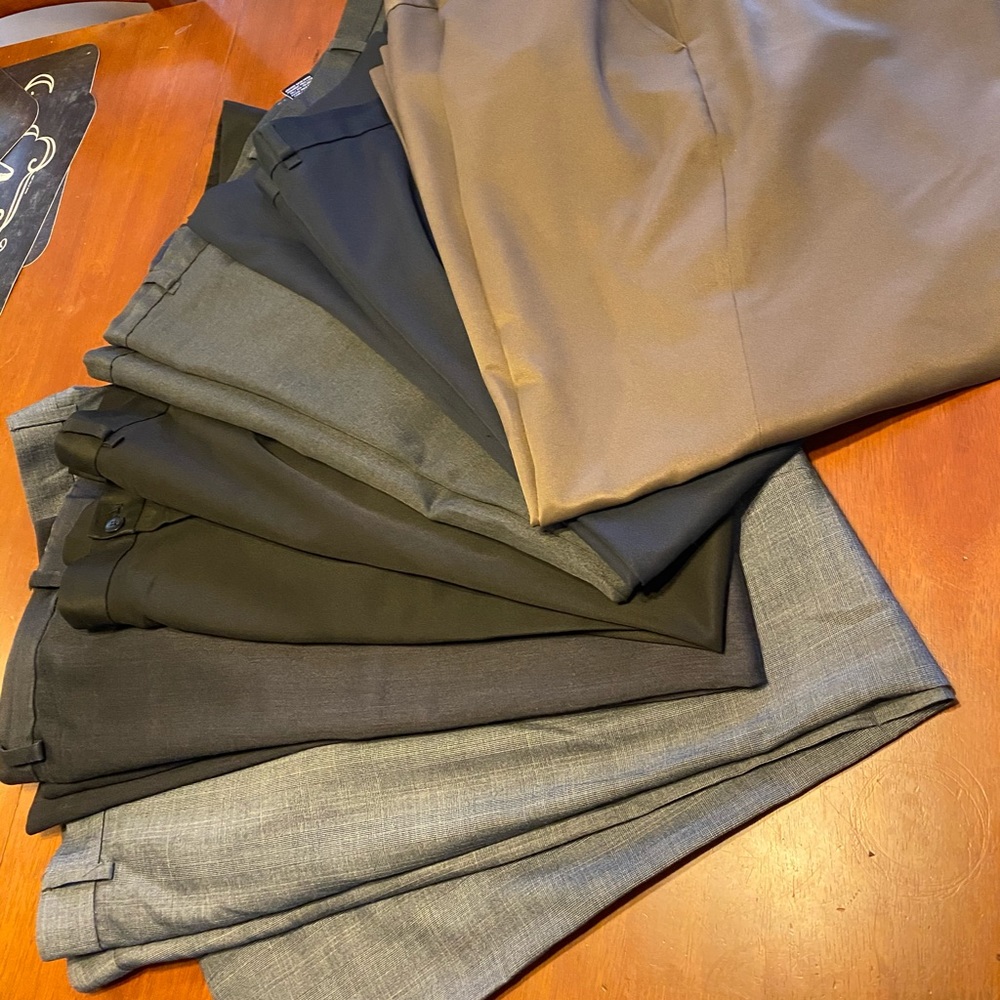 Lot of 6 Waist 42 Men’s dress pants